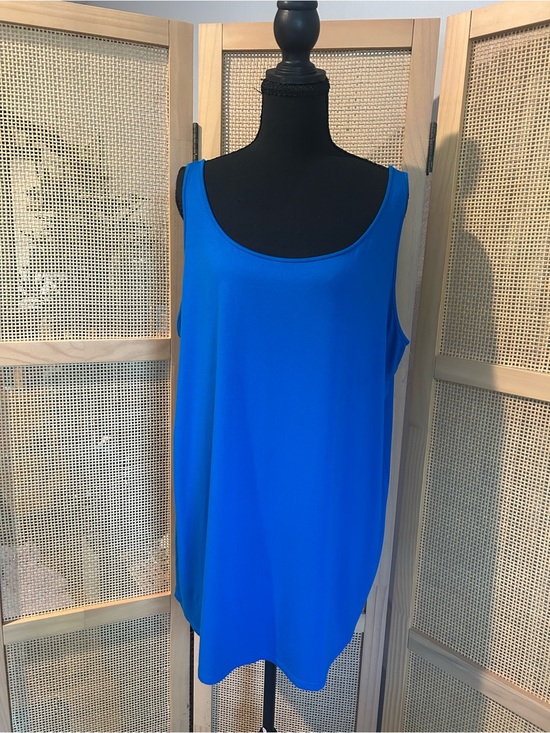 Eileen Fisher Tops - NWOT Eileen Fisher Woman Slim Tank Cobalt Royal Blue Viscose Jersey Plus 1X